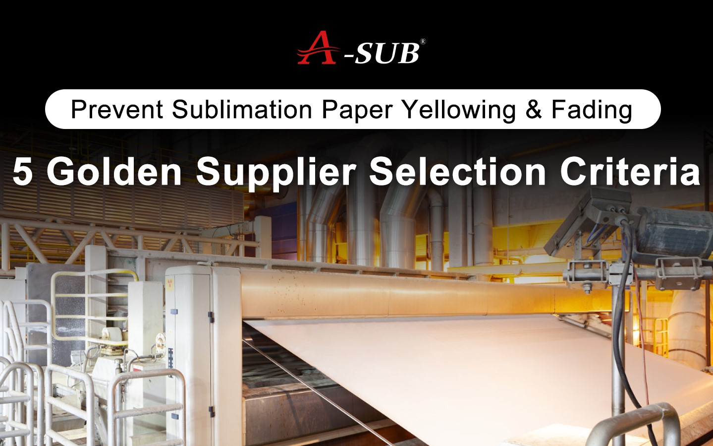 Prevent Sublimation Paper Yellowing & Fading: 5 Golden Supplier Selection Criteria