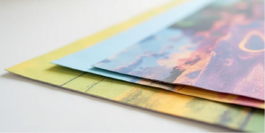 High-quality paper with even coating and clear color edges